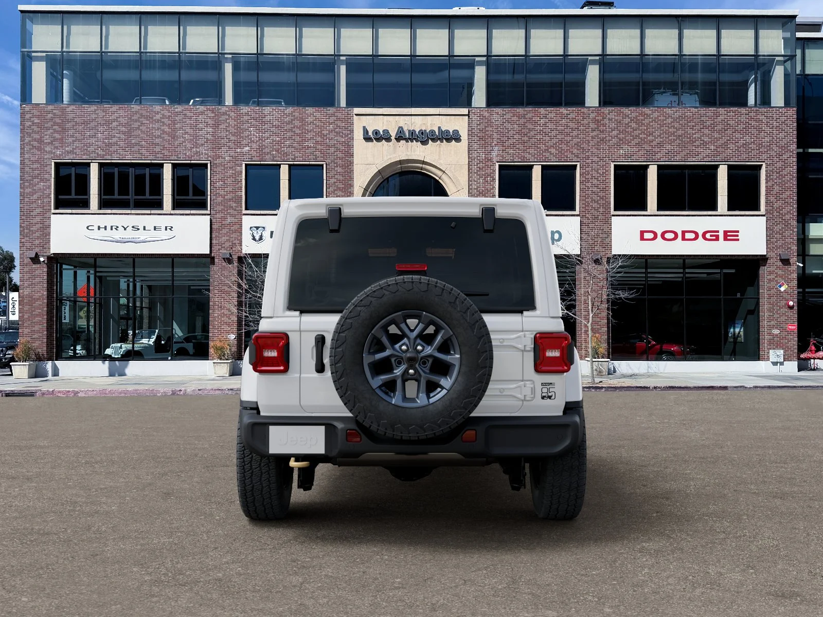 New 2026 Bright White Clear-Coat Exterior Paint Jeep 85th Anniversary Edition image 33