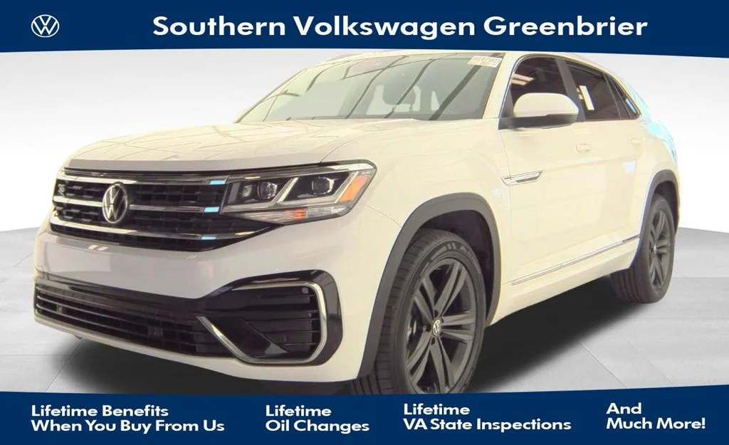 Used 2022 White Volkswagen 2.0T SEL R-Line image 1