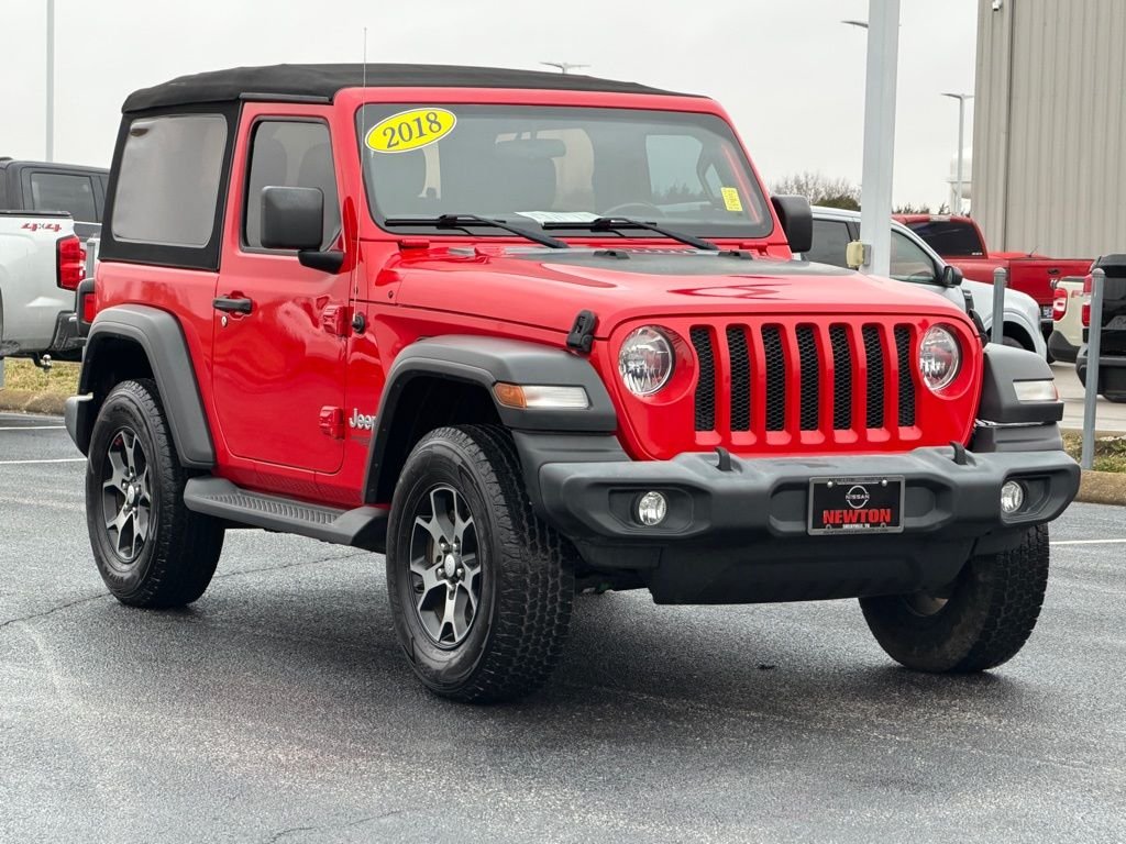 Used 2018 Jeep All-New Wrangler Sport S with VIN 1C4GJXAG1JW271292 for sale in Shelbyville, TN