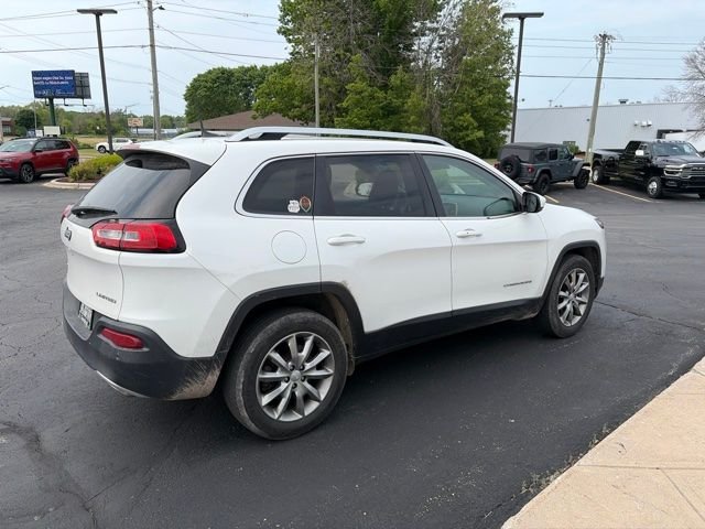 Used 2017 Bright White Clearcoat Jeep Limited image 3