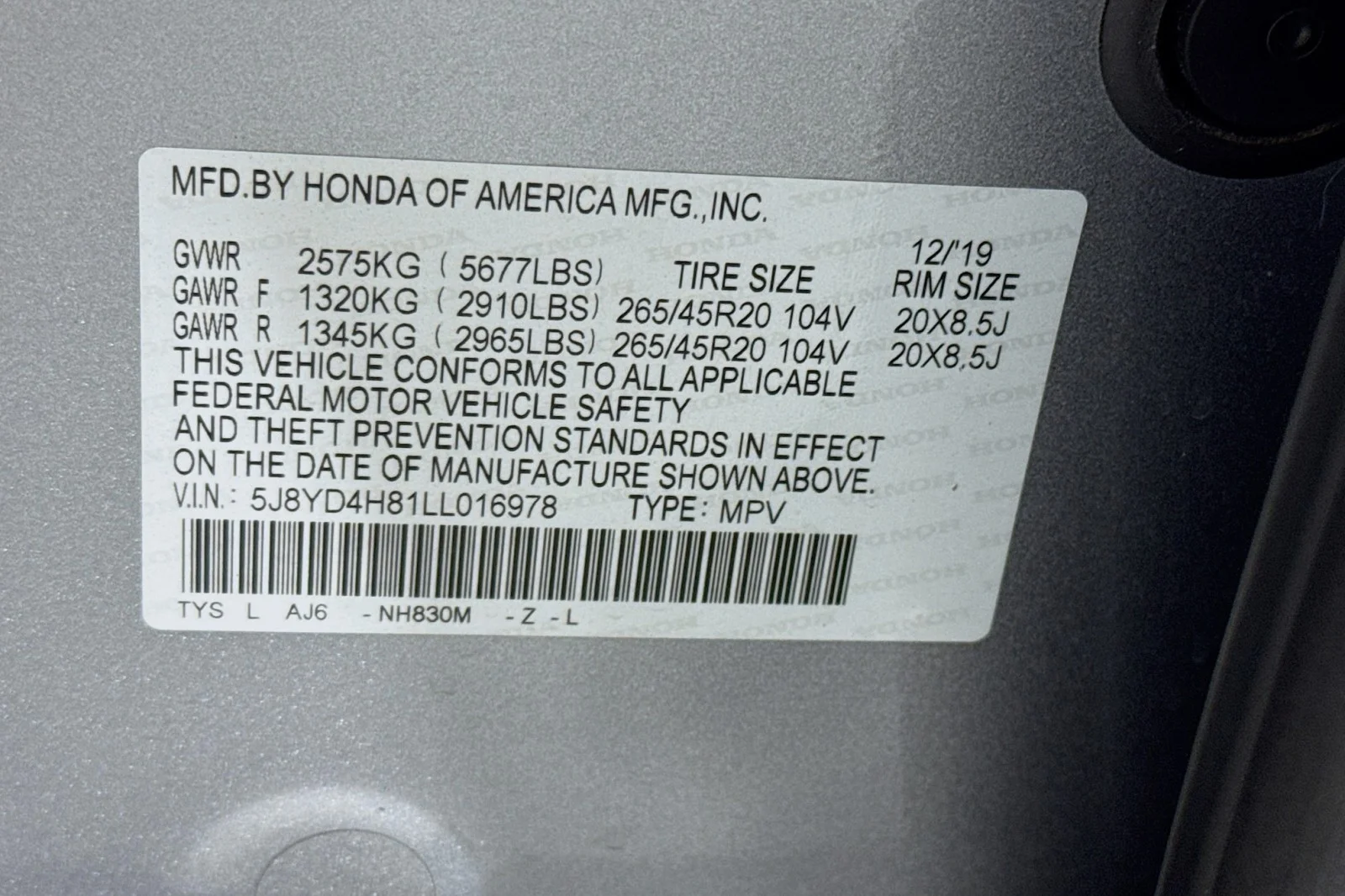Used 2020 SILVER Acura w/Advance Pkg image 24