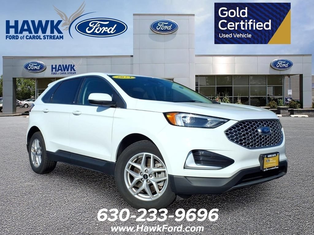 Certified Used 2024 White Ford SEL image 1