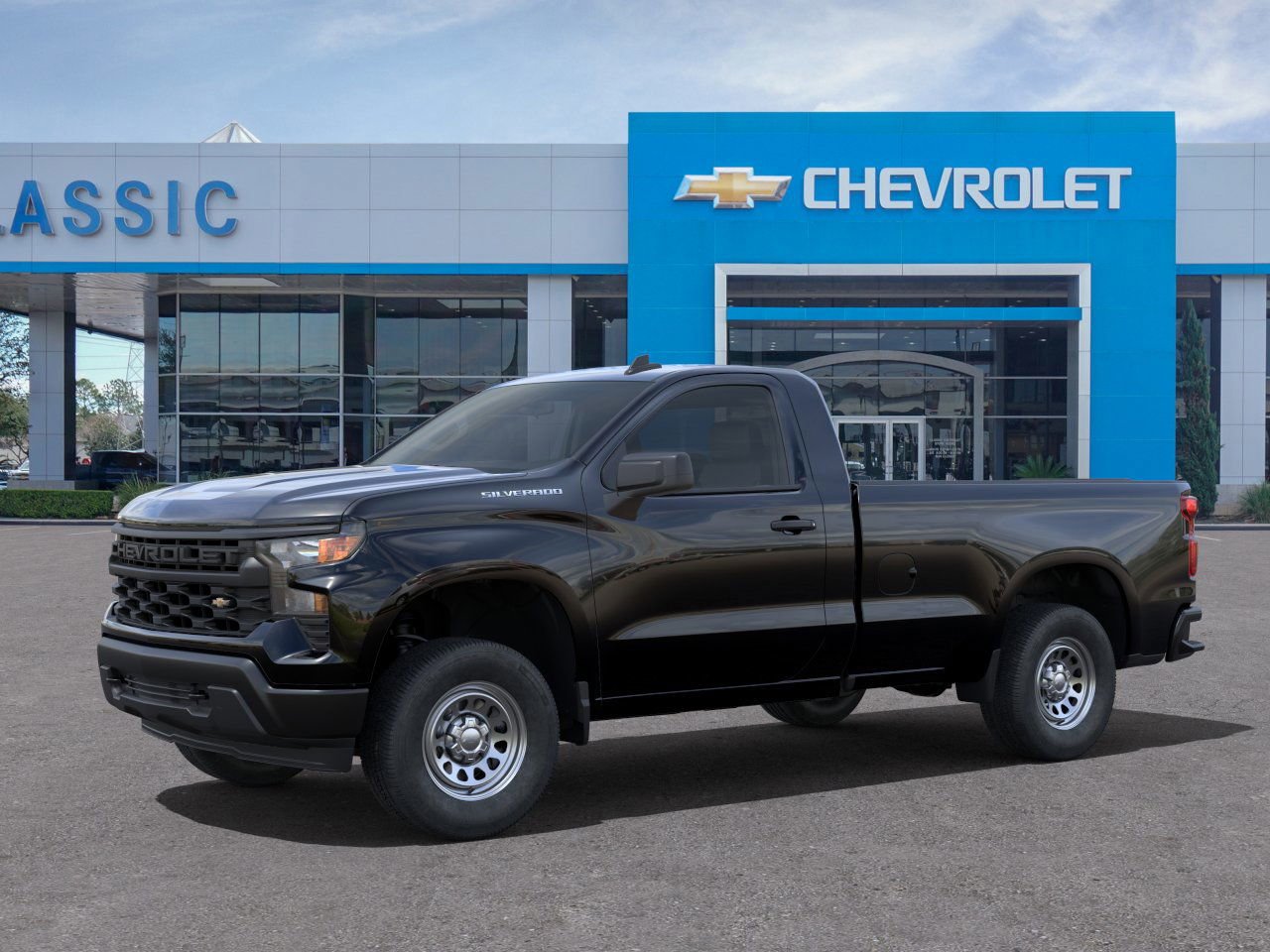 2025 Chevrolet Silverado 1500 WT Black at Classic Elite Chevrolet Hwy 6