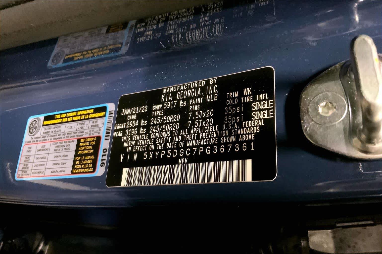 Used 2023 Midnight Lake Blue Kia SX Prestige image 37