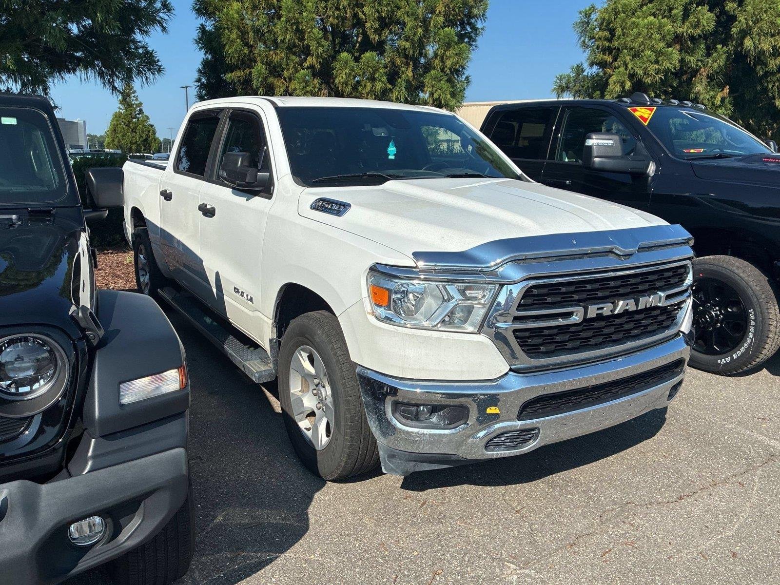 Used 2023 Bright White Clearcoat Ram Big Horn image 3
