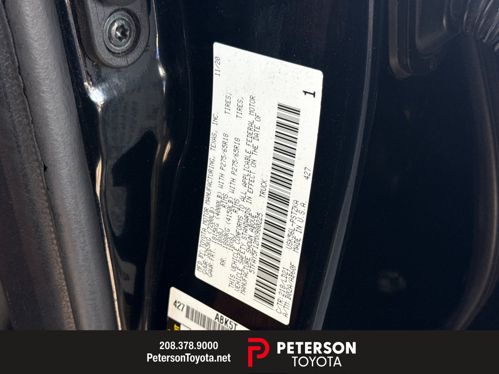 Used 2021 Black Toyota 1794 image 25