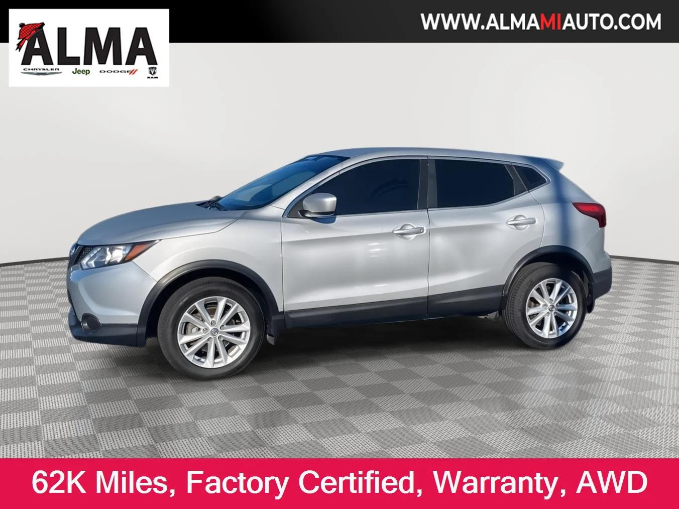 Certified Used 2017 Brilliant Silver Nissan S image 1