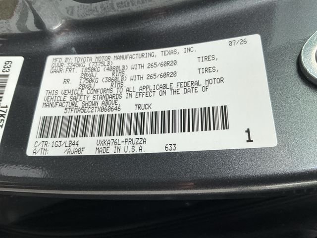 New 2026 Magnetic Gray Metallic Toyota  1794 Edition image 26