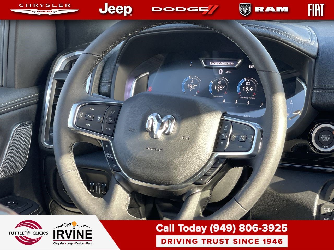 New 2026 Molten Red Pearl-Coat Exterior Paint RAM Laramie image 15