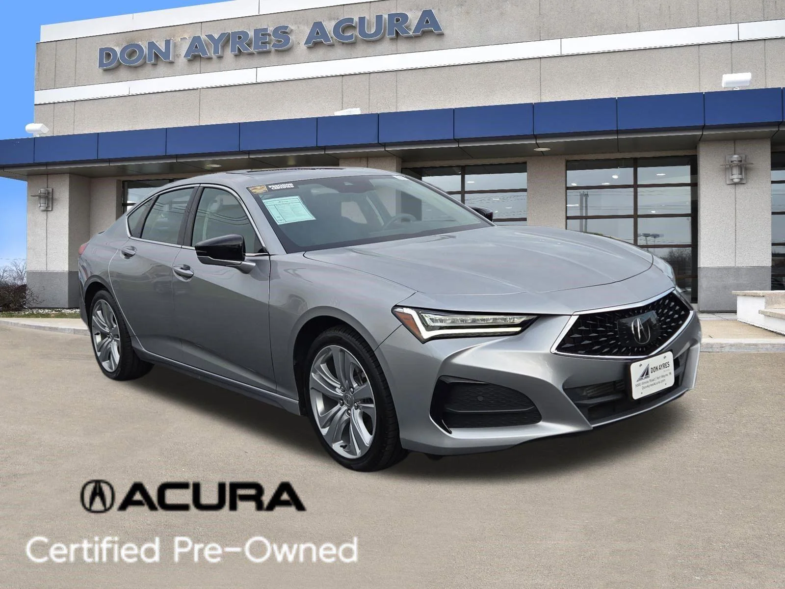Certified Used 2023 Lunar Silver Metallic Acura TECH image 1