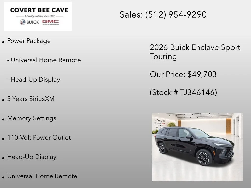 New 2026 Ebony Twilight Metallic Buick Sport Touring image 13