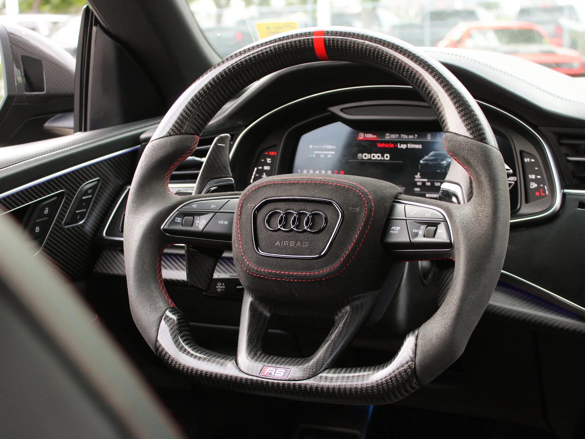 Certified Used 2021 Black Audi 4.0T*591 HP V8 | Valcona Heated/Vented Leather | Full PPF | Apple CarPlay | Head-Up Display image 6