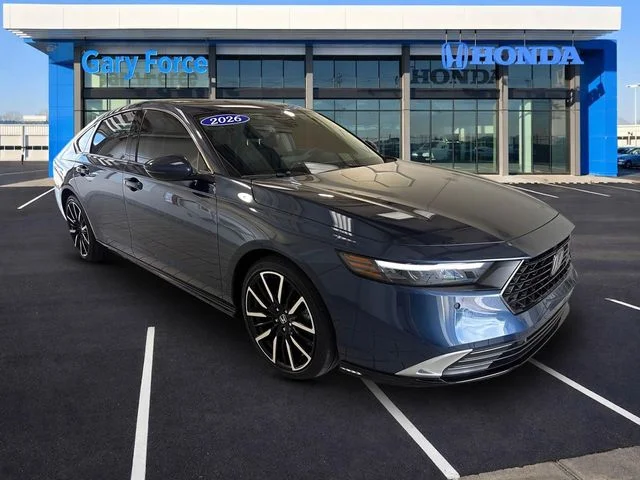 Certified Used 2026 Canyon River Blue Metallic Honda Touring Hybrid image 1