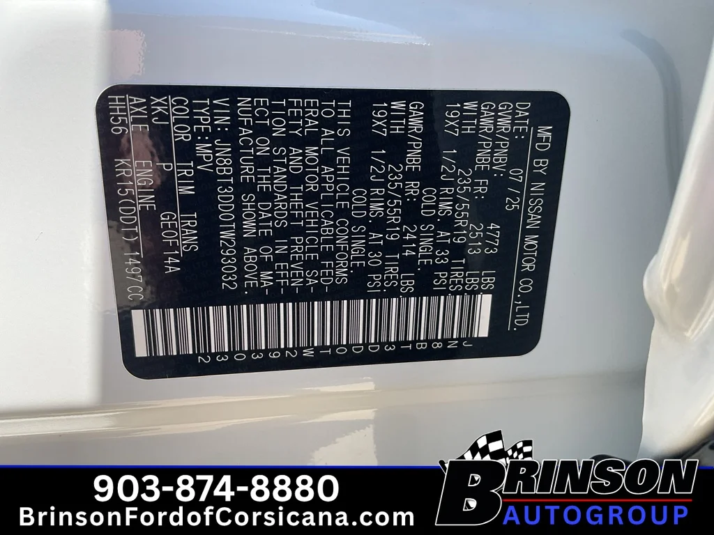 Used 2026 Everest White Pearl/Super Black Nissan Platinum image 36