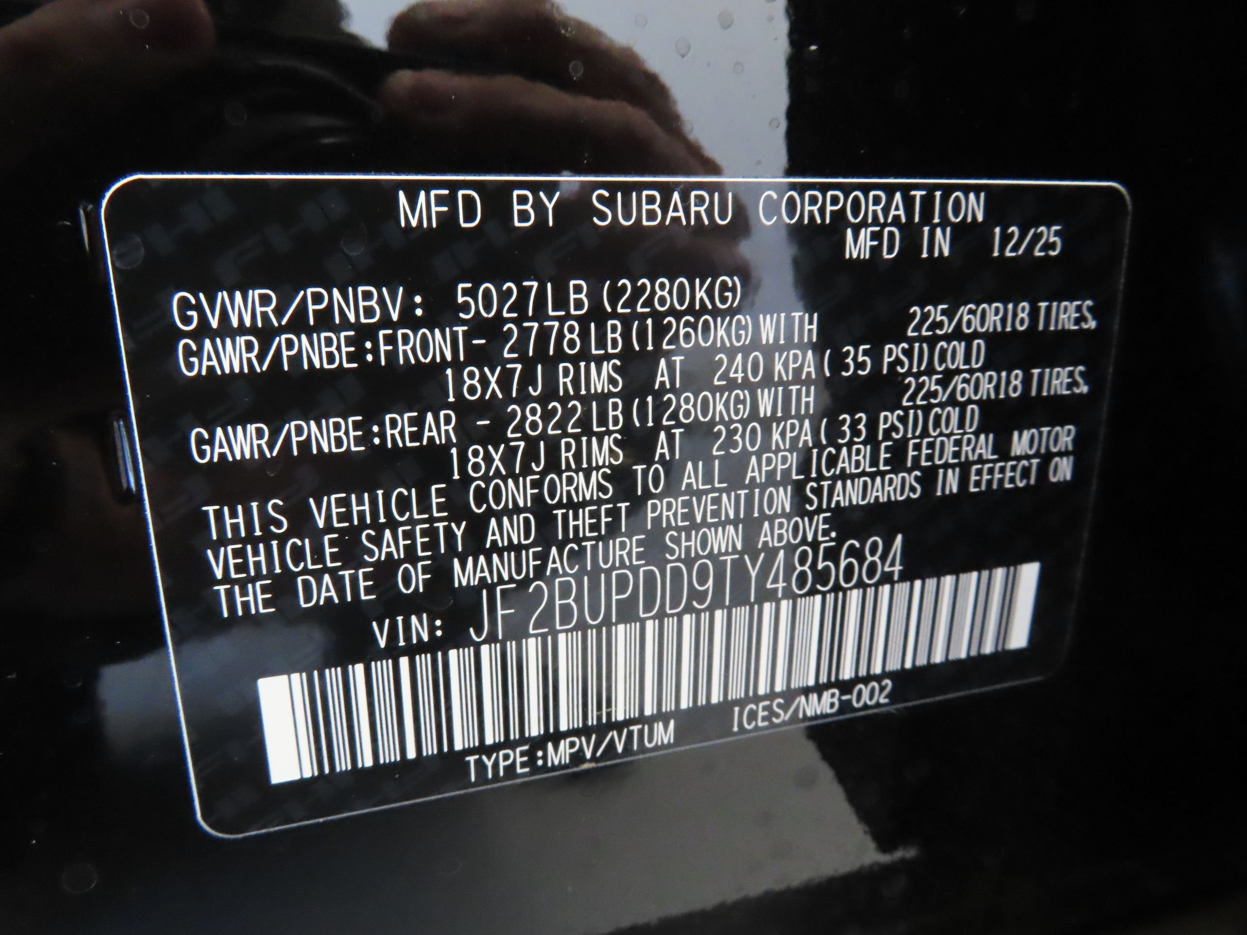 New 2026 CRYSTAL BLACK SILICA Subaru Limited image 28