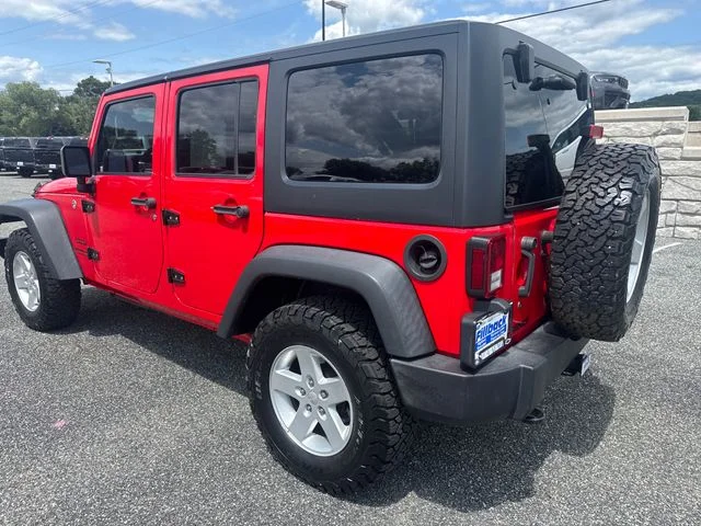 Used 2017 Firecracker Red Clearcoat Jeep Unlimited Sport image 3