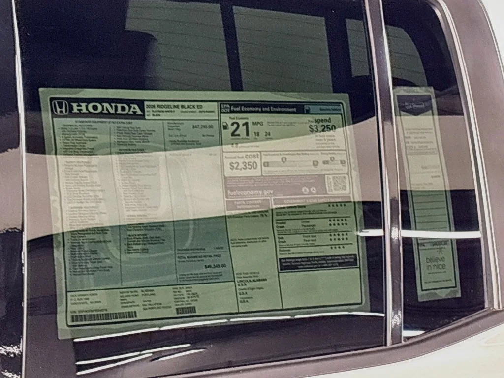 New 2026 Platinum White Pearl Honda Black Edition image 25