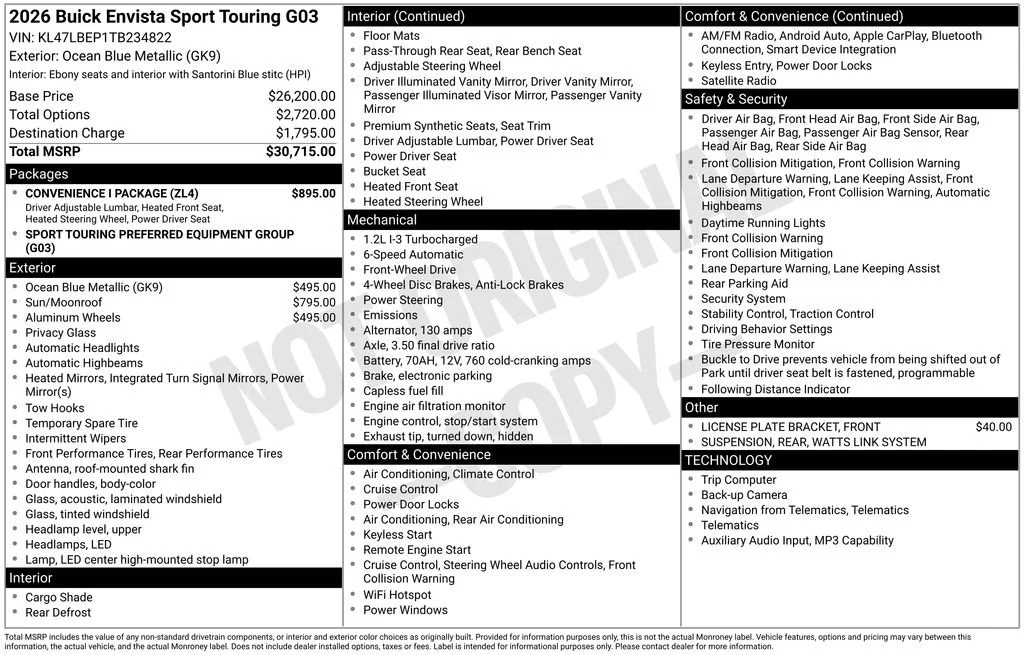 2026 Buick Envista Sport Touring - Photo 2