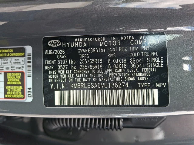 New 2027 Gray Hyundai SEL image 14
