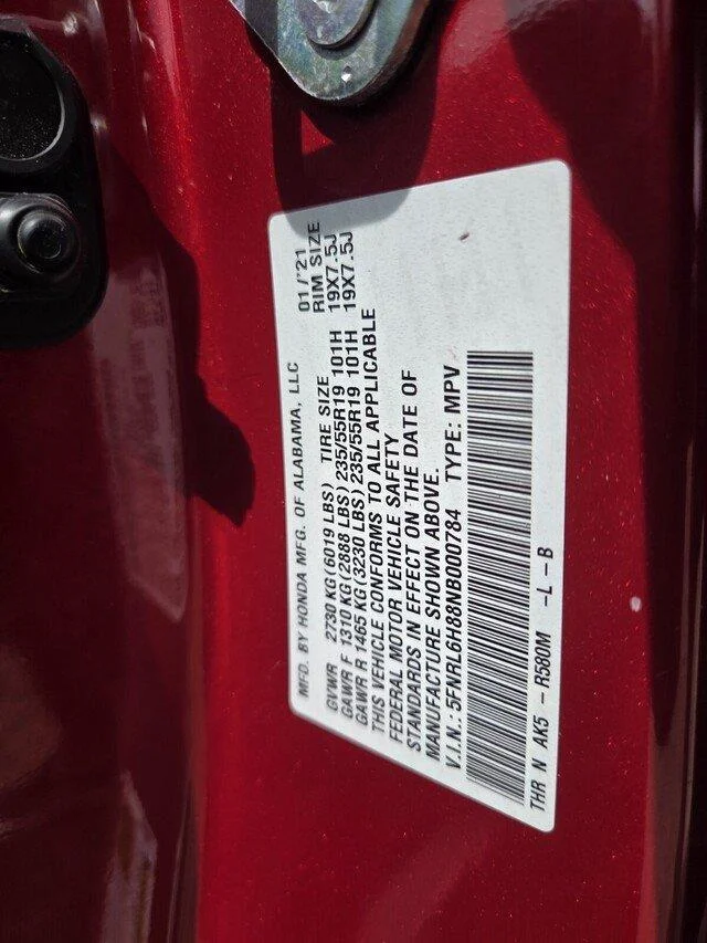 Used 2022 Radiant Red Metallic II Honda Touring image 35