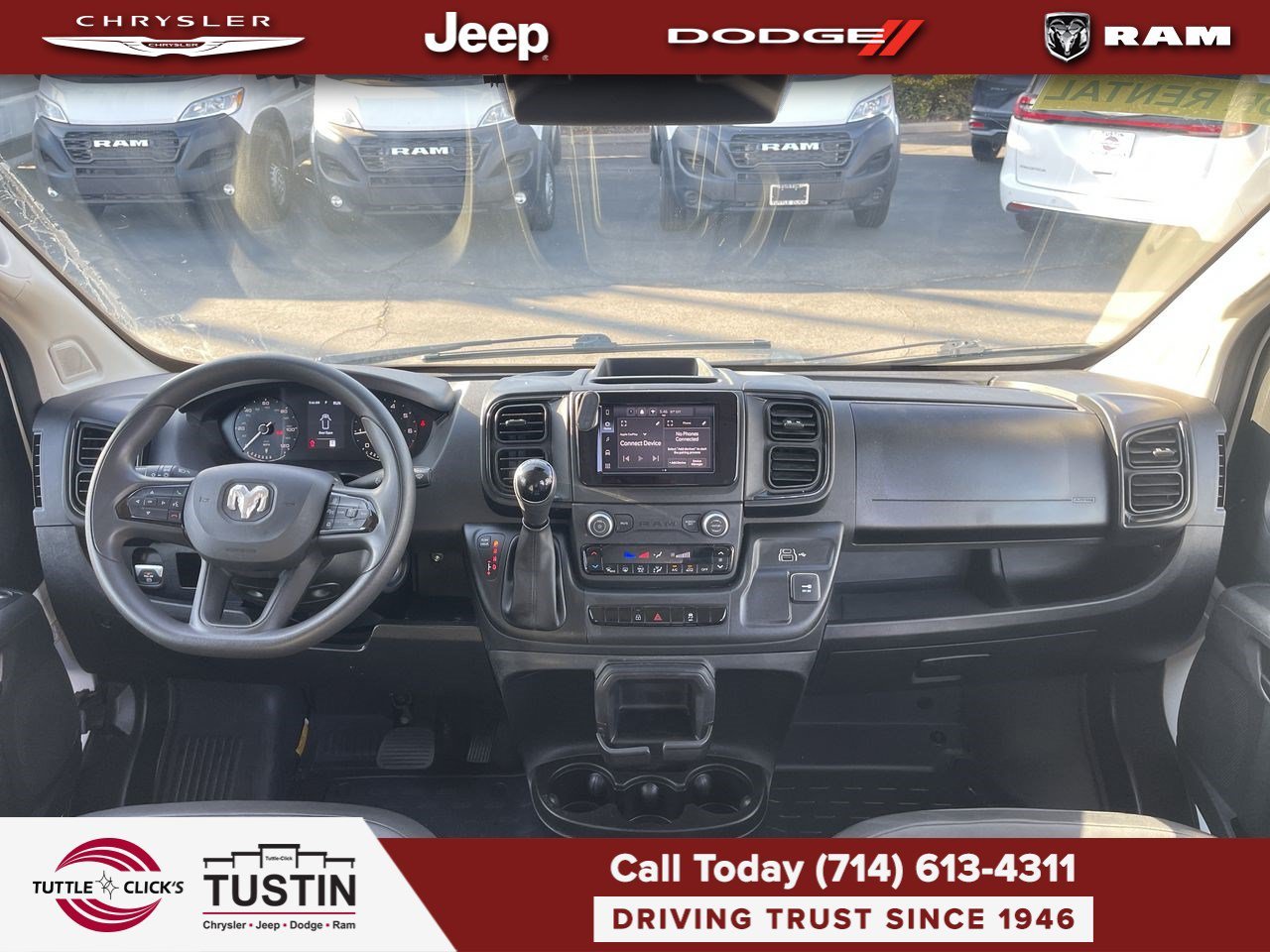 Used 2025 Bright White Clearcoat Ram Tradesman image 2