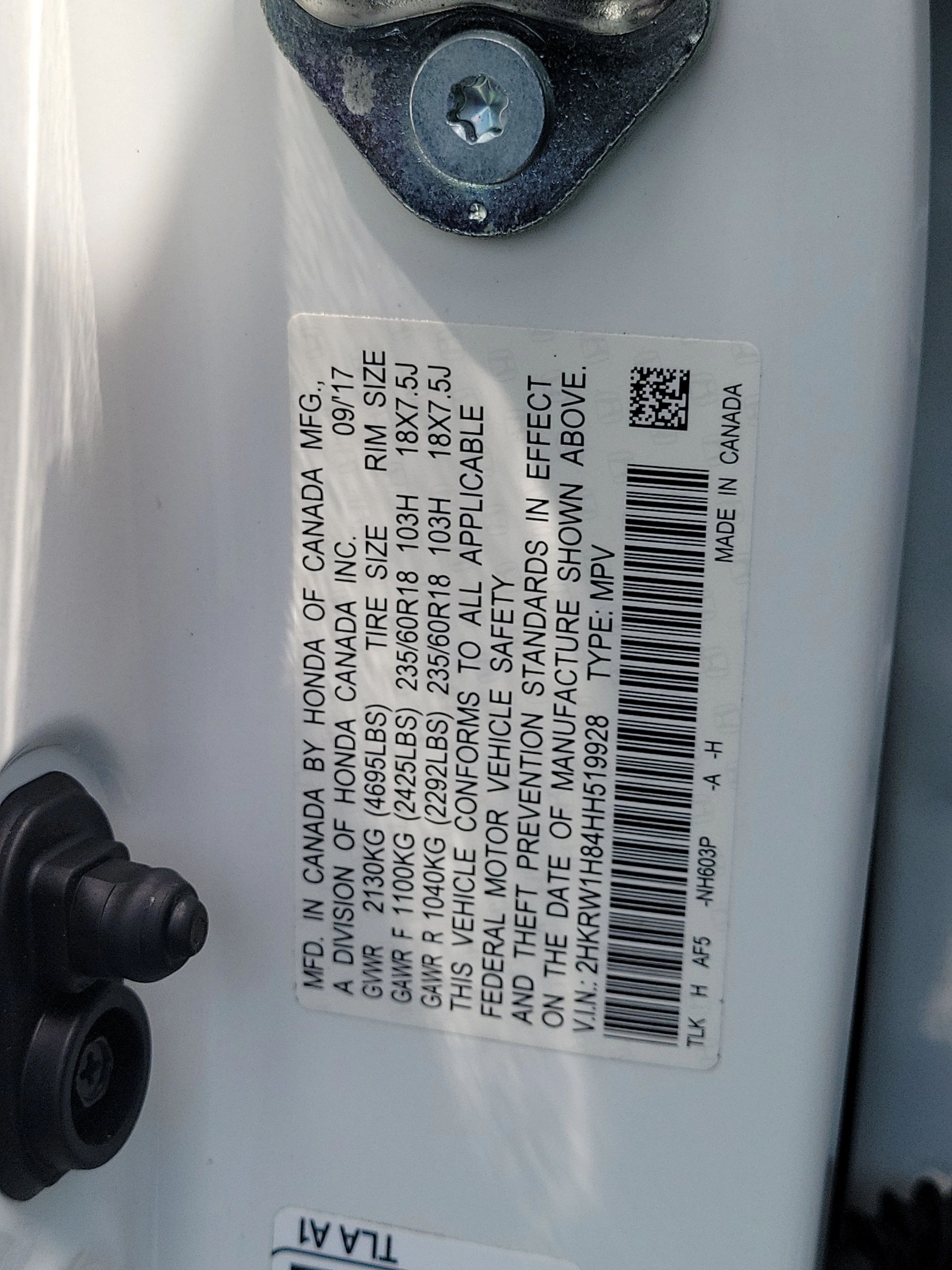 Used 2017 White Honda EX-L image 34