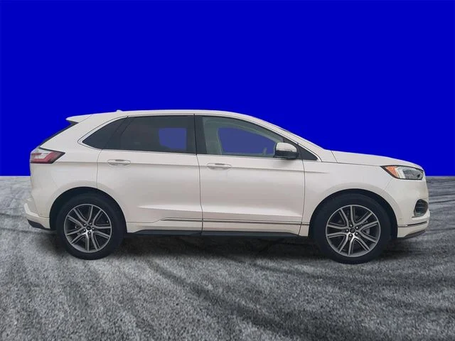 Certified Used 2019 White Platinum Tri-Coat Metallic Ford Titanium image 3