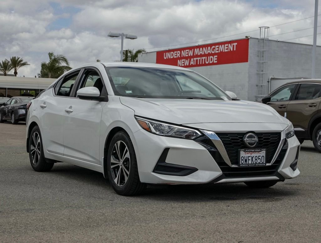 Used 2021 White Nissan SV image 1