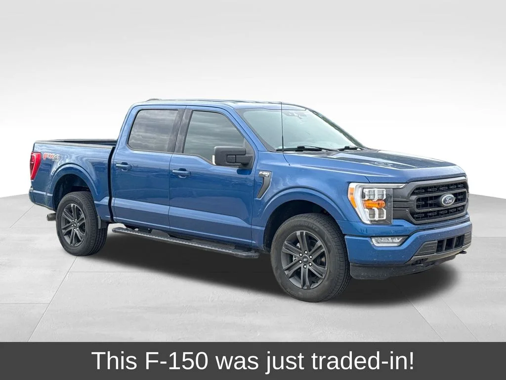 Certified Used 2022 Atlas Blue Metallic Ford XLT image 1