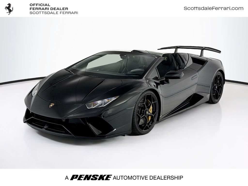 Used 2018 Nero Noctis Lamborghini Performante image 1