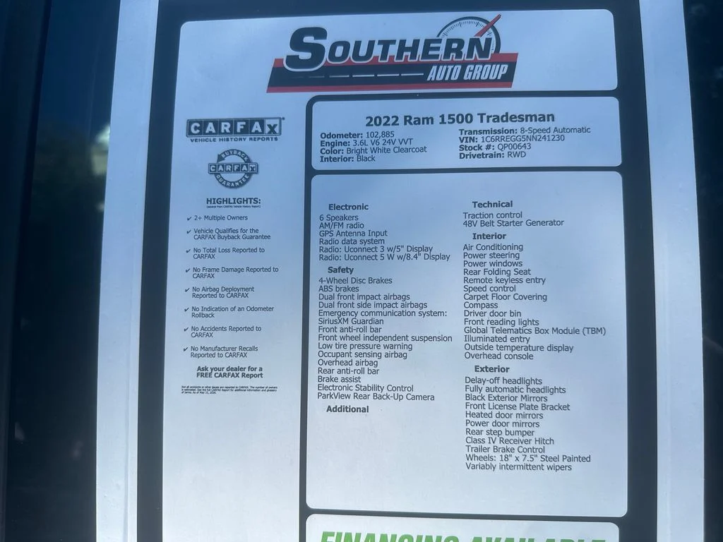 Used 2022 White Ram Tradesman image 9