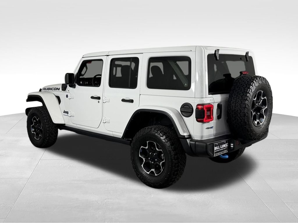 Used 2023 Bright White Clearcoat Jeep Rubicon 4xe image 7