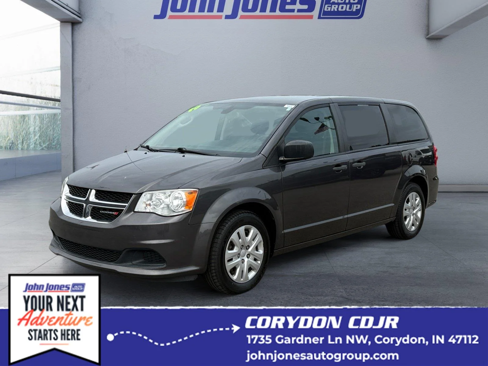 Used 2019 Granite Pearlcoat Dodge SE image 1