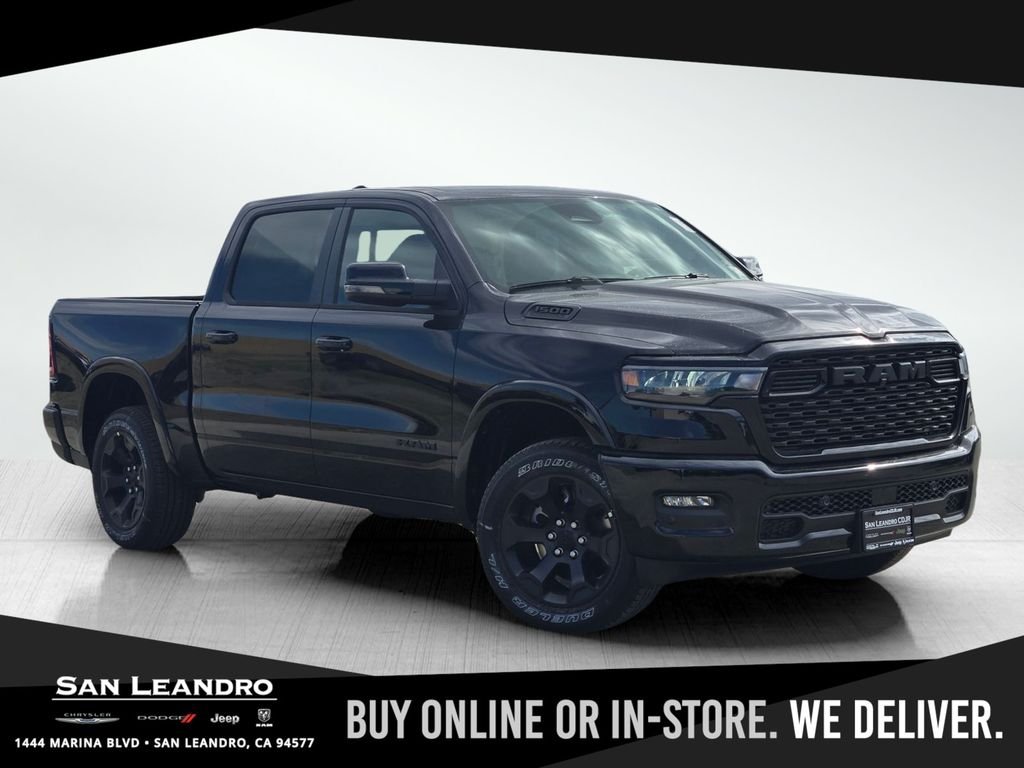 New 2026 Diamond Black Crystal Pearl-Coat Exterior Paint RAM Big Horn image 1