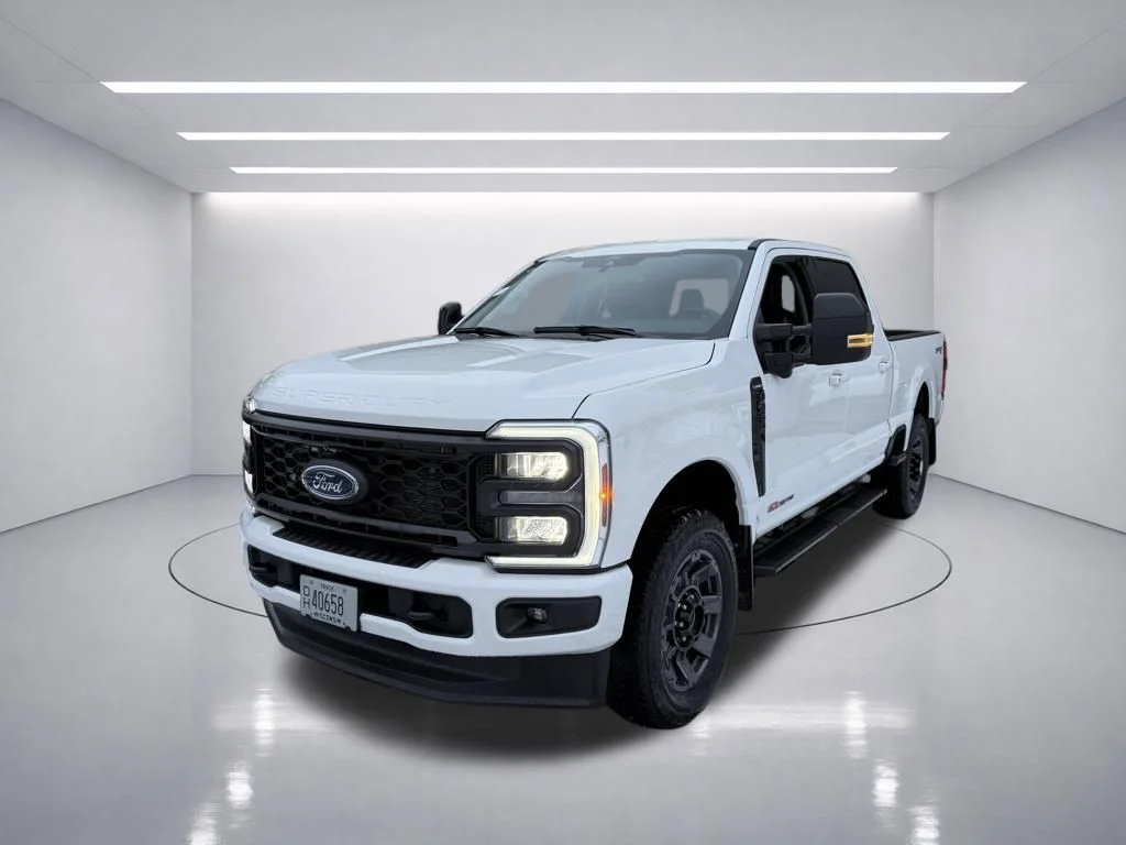 Used 2024 Star White Metallic Tri-Coat Ford Lariat image 3
