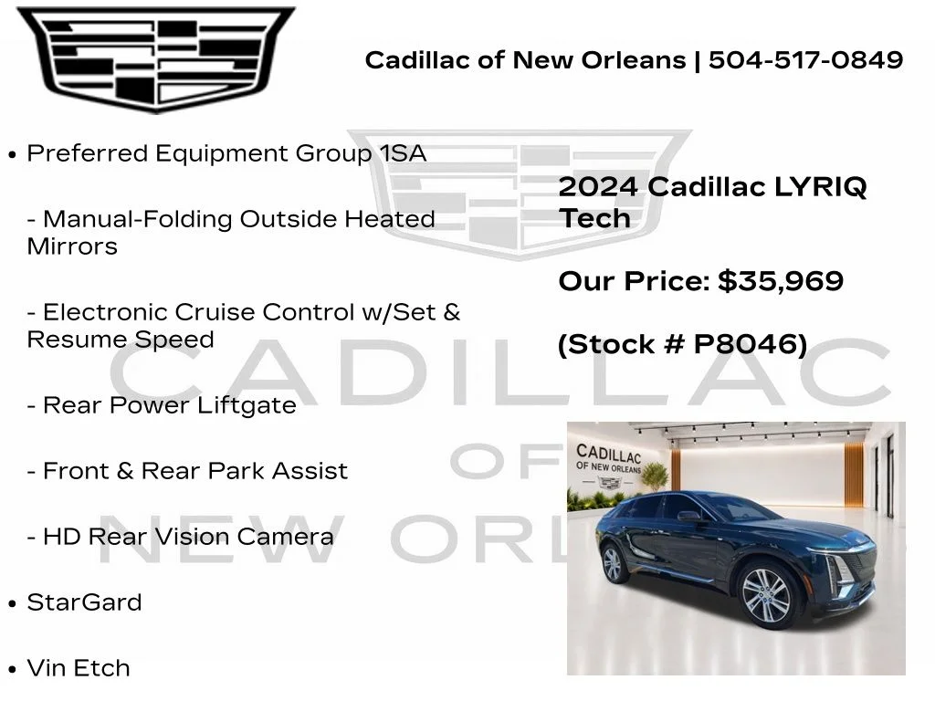 Certified Used 2024 Green Cadillac Tech image 7