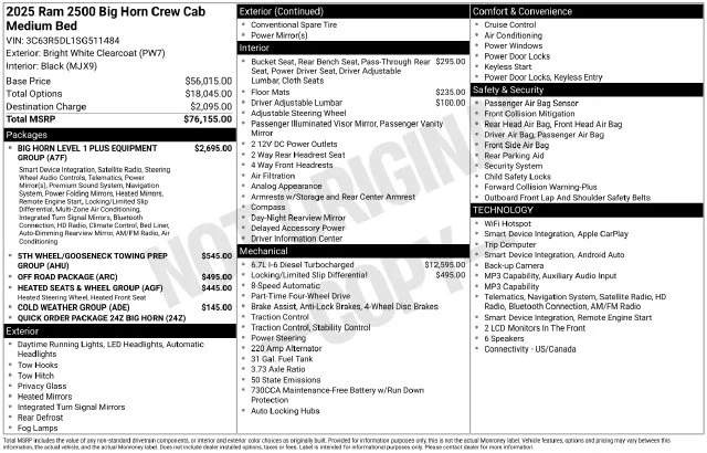 Used 2025 White Ram Big Horn image 4