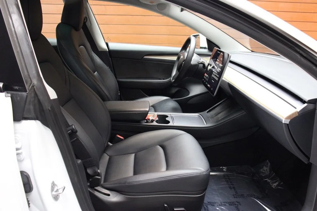 Used 2023 Pearl White Multi-Coat Tesla Base image 21