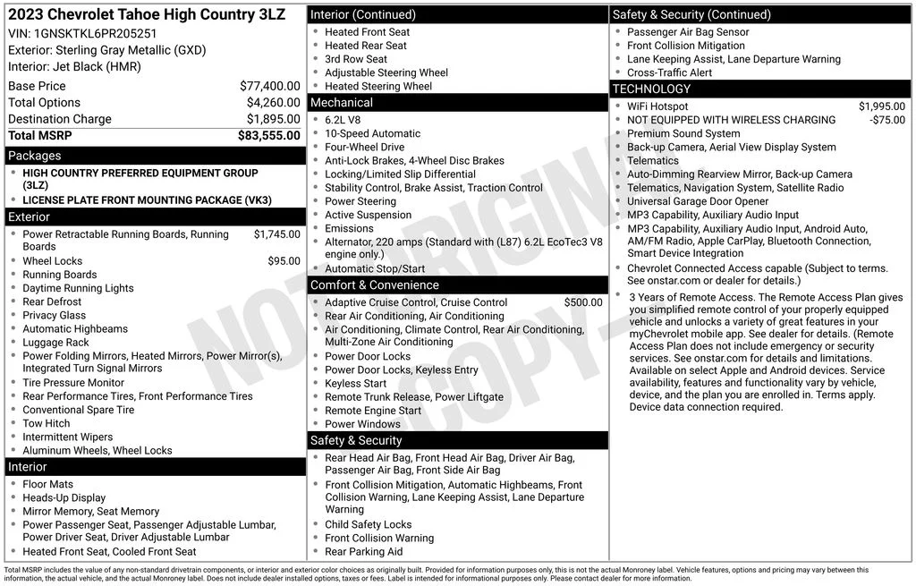 Used 2023 Gray Chevrolet High Country image 49