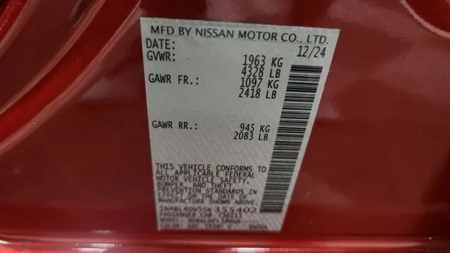 Used 2025 Red Nissan 2.5 SV image 24