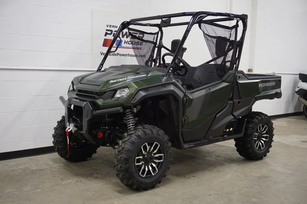 New 2025 MATTE GREEN METALLIC Honda Powersports Trail image 6