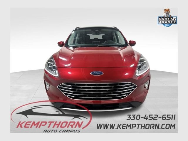 Used 2022 Red Ford Titanium image 1