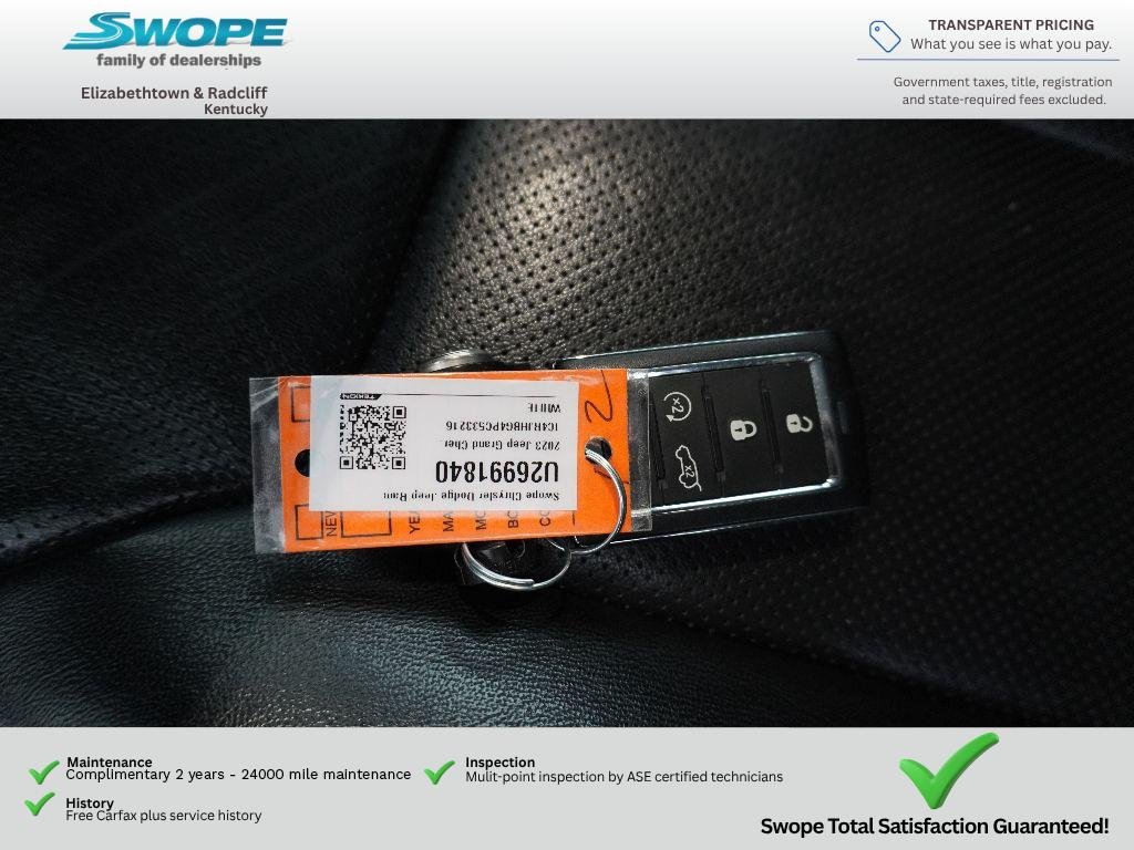 Used 2023 Bright White Clearcoat Jeep Limited image 30