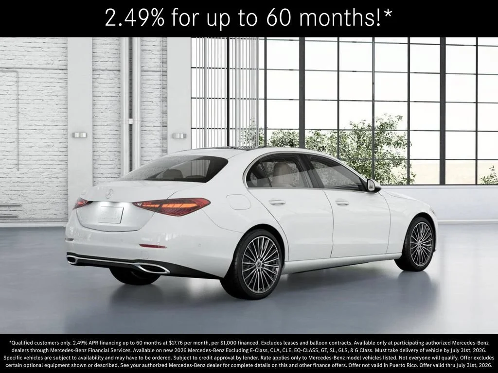 New 2026 Polar White Mercedes-Benz C 300 image 63
