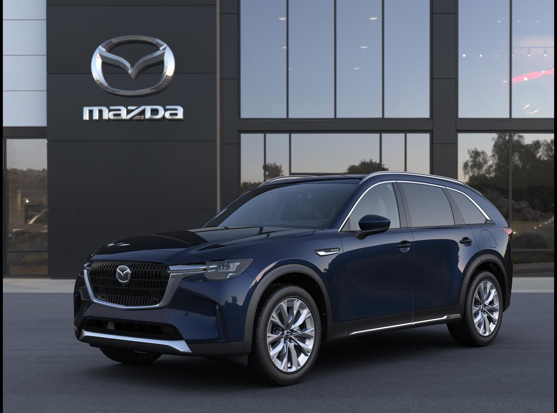 New 2026 Deep Crystal Blue Mica Mazda 3.3 Turbo Premium Plus AWD image 1