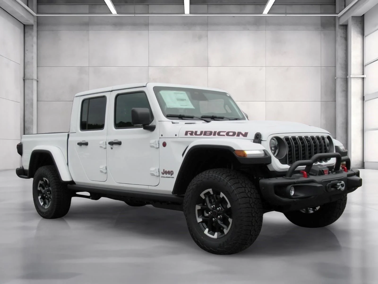 New 2026 Bright White Clear-Coat Exterior Paint Jeep Rubicon X image 1