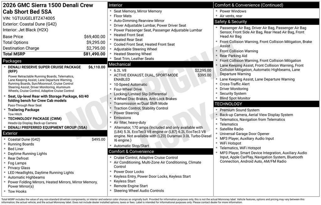 New 2026 Coastal Dune GMC Denali image 24