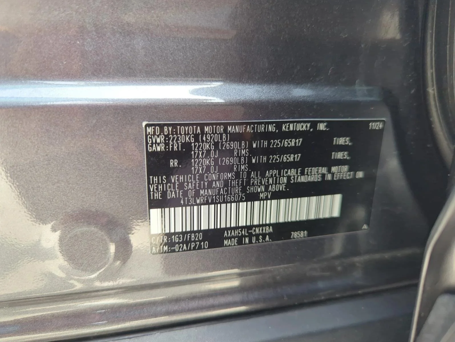 Used 2025 Magnetic Gray Metallic Toyota Hybrid LE image 26