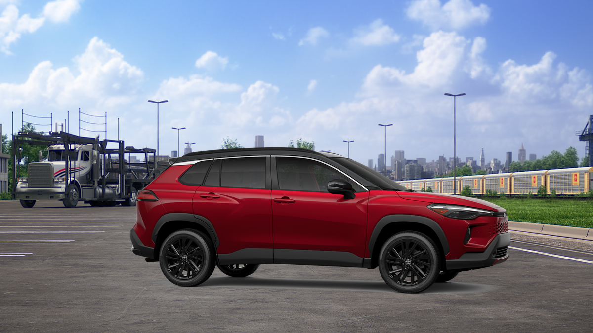 New 2026 Soul Red Crystal  with Jet Black roof Toyota Hybrid XSE image 13