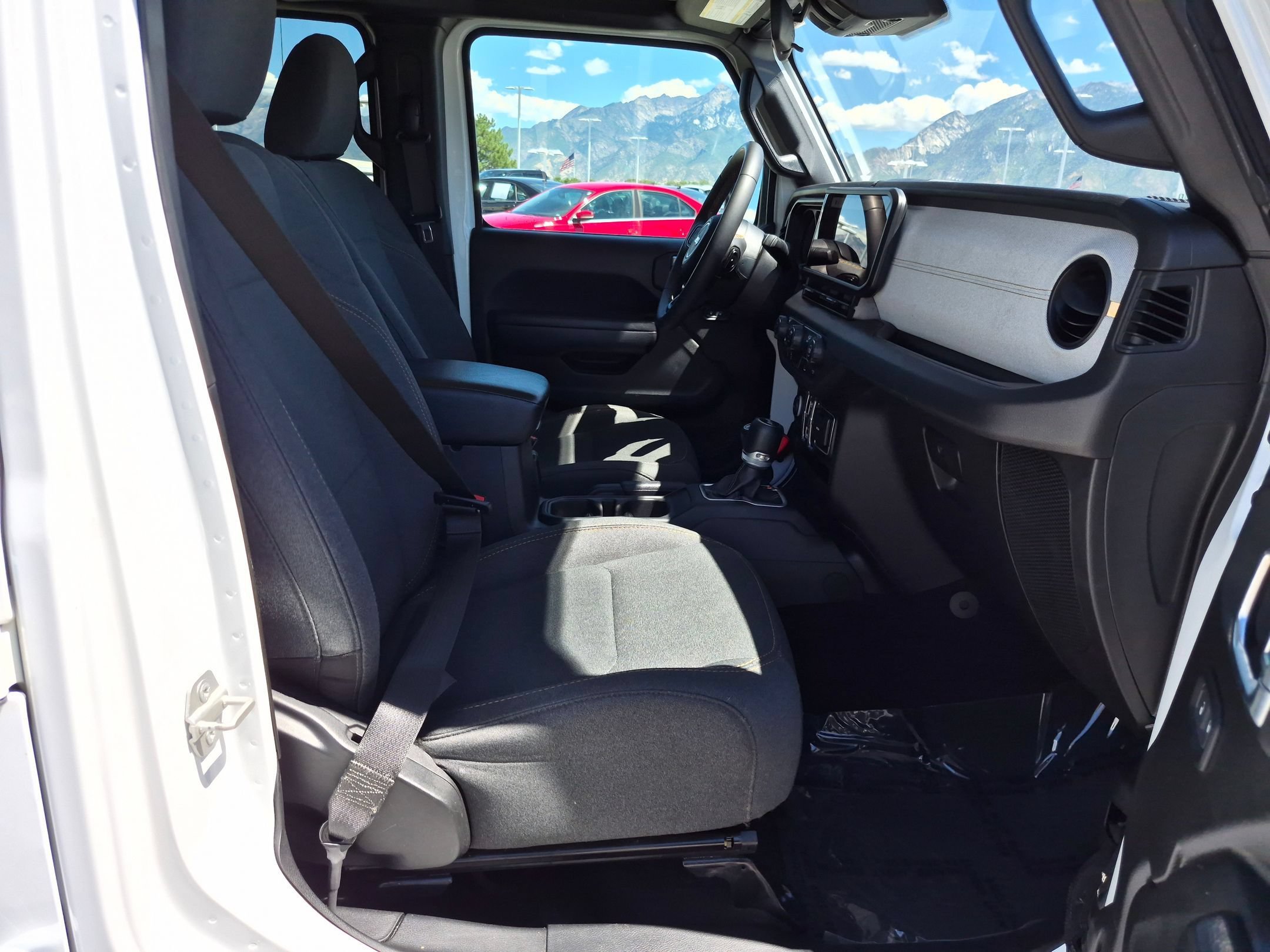 Used 2024 Bright White Clearcoat Jeep Sport S image 30